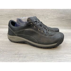 Keen Presidio II Women's Sneaker Running Hiking Leather 10 Black Casual Shoes
